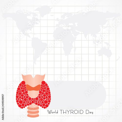 Vector illustration for World Thyroid Day which is held on 25 may