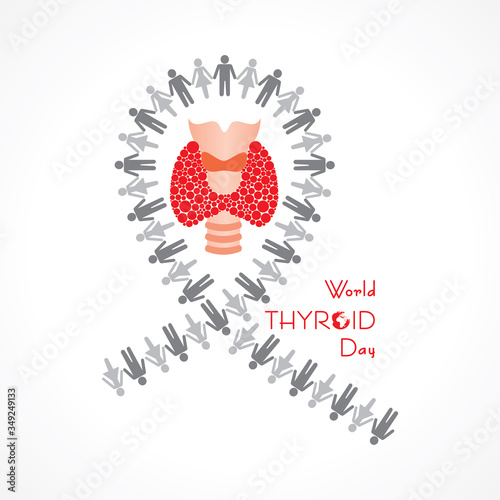 Vector illustration for World Thyroid Day which is held on 25 may