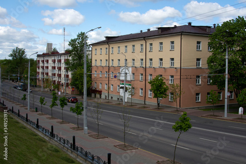 VITEBSK, BELARUS - 14 May 2020: Frunze Avenue in the center of the city