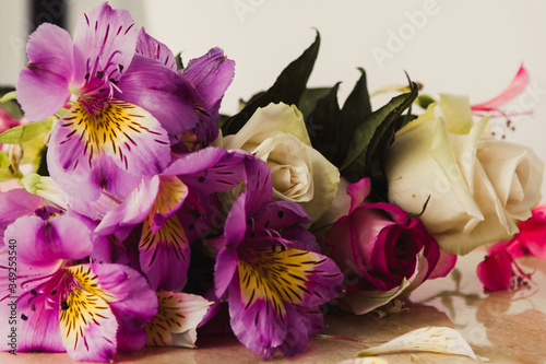 Beautiful floral bouquet and the smell of summer	