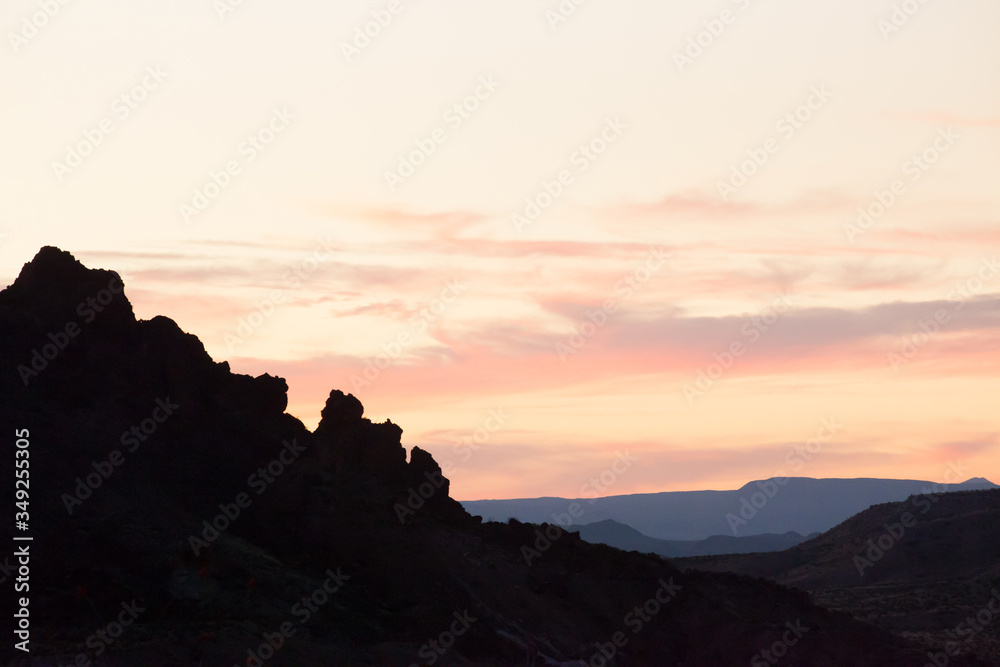 Beautiful Colored sky from Big Bend National Park