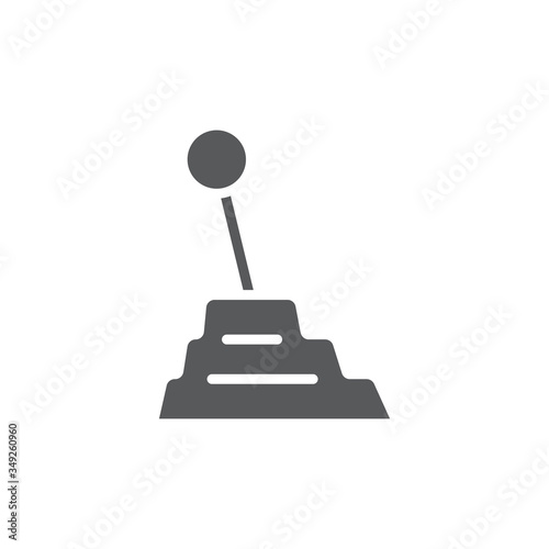Car transmission vector icon symbol isolated on white background