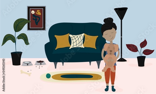 Stay at home with your dog.