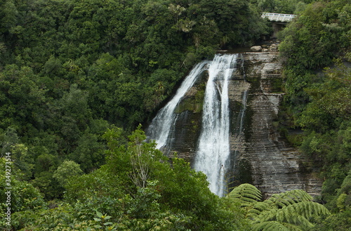 Waterfall at Lake Waikaremoana Hawke s Bay on North Island of New Zealand  