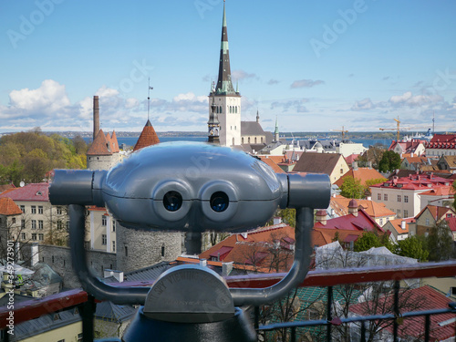 The beautiful view in old city Tallinn Estonia © photoexpert