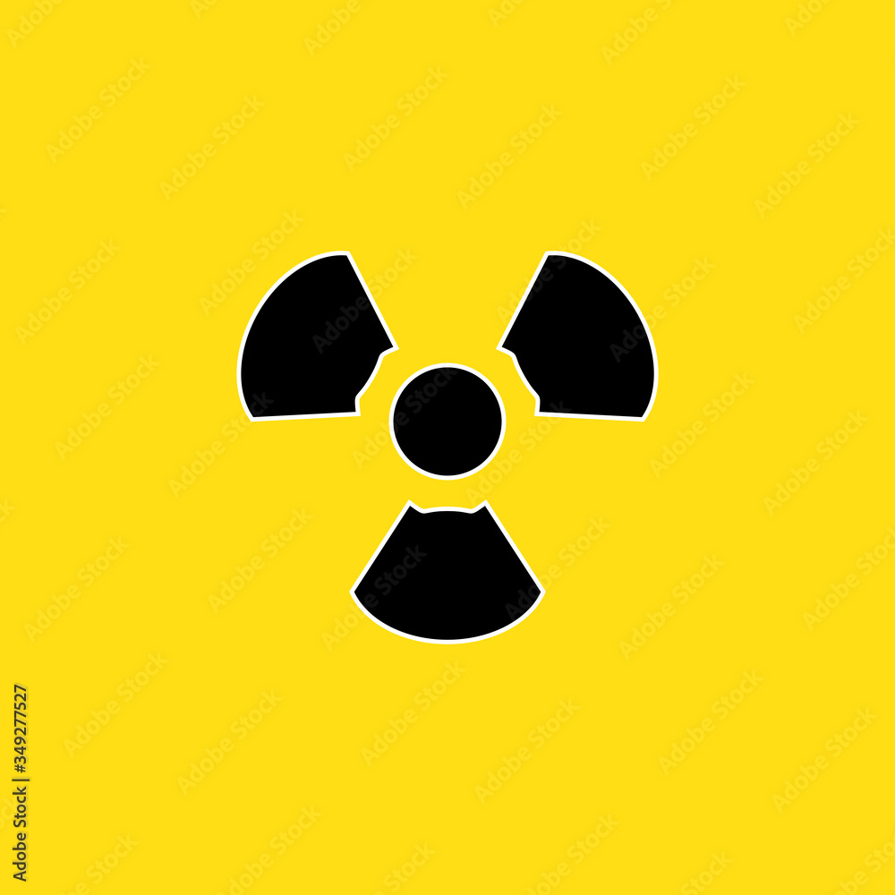 Radiation Icon Design Vector Template Radiation Icon Design Vector Template