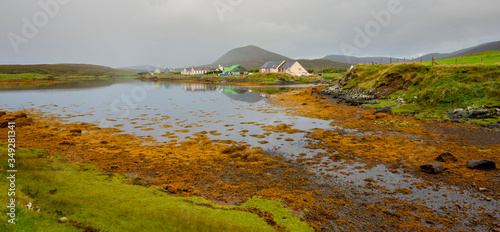 a view of the Hebrides settlement at Leverburgh  photo