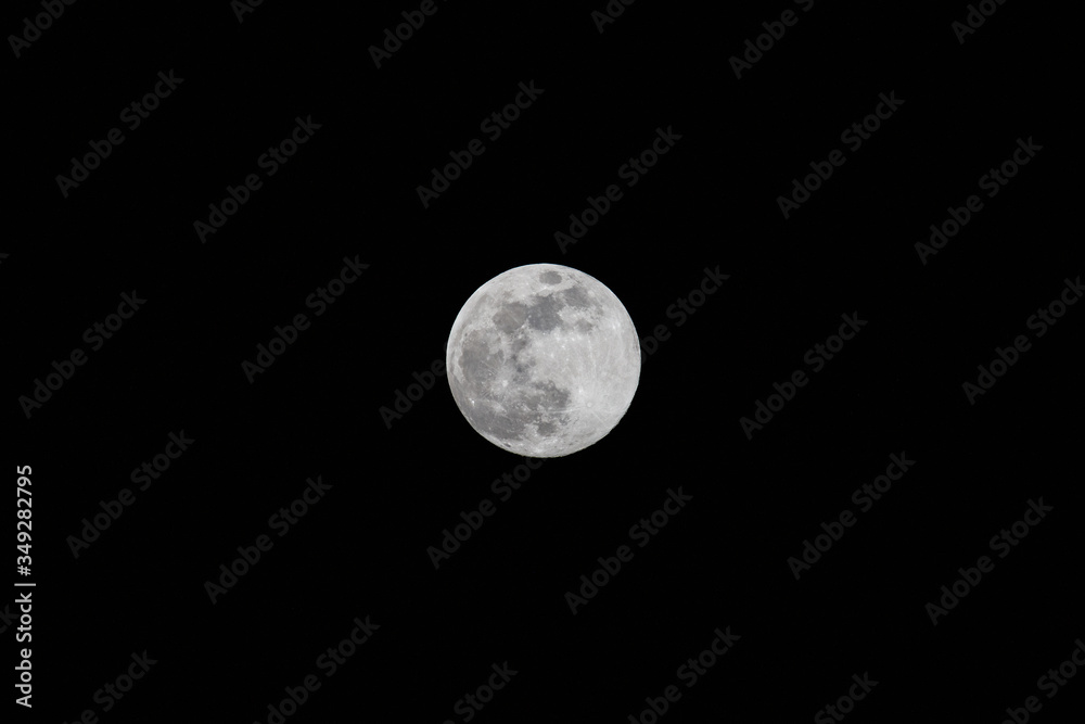 Obraz premium Full Moon in Night Sky