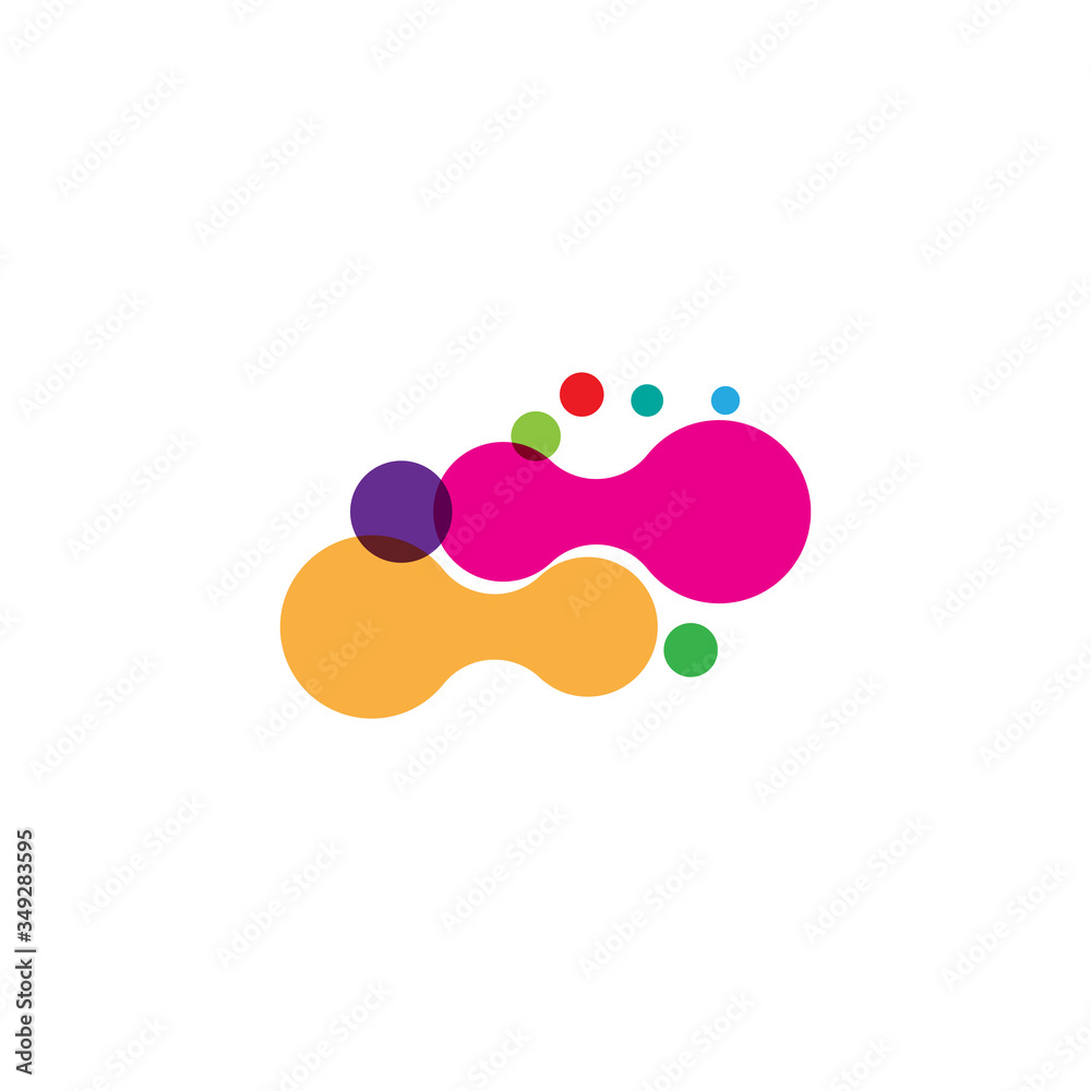 Abstract dots Logo Template vector Abstract dots Logo Template vector