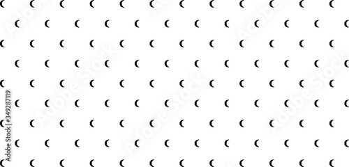 Modern print with moons Vector abstract background Seamless pattern Scandinavian style 