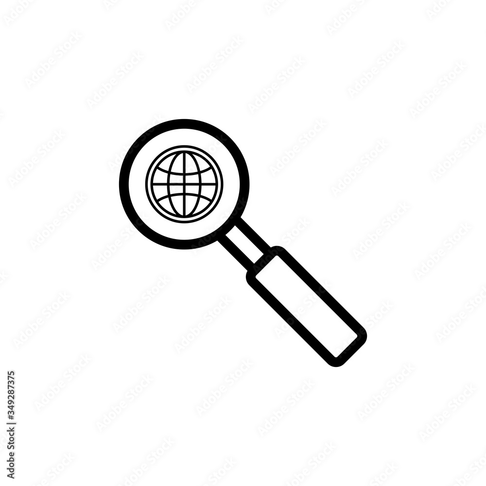 Magnifying Icon Design Vector Template Magnifying Icon Design Vector Template