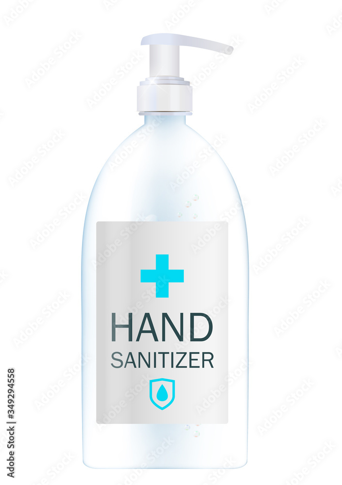 Design Cosmetics Product Template for Ads or Magazine Background. Antibacterial Gel, Hand Sanitizer 3D Realistic Vector Illustration Design Cosmetics Product Template for Ads or Magazine Background. Antibacterial Gel, Hand Sanitizer 3D Realistic Vector Illustration
