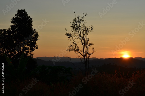 sunset in Thailand