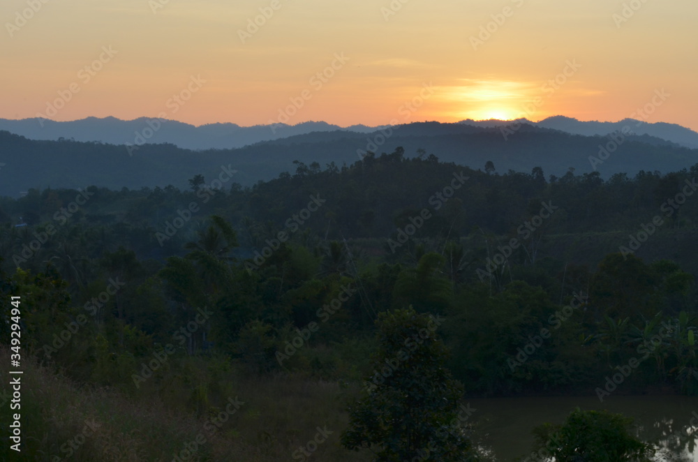 Fototapeta premium sunset in Thailand