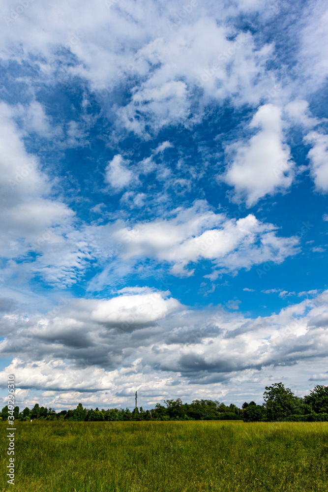 Sky with clouds