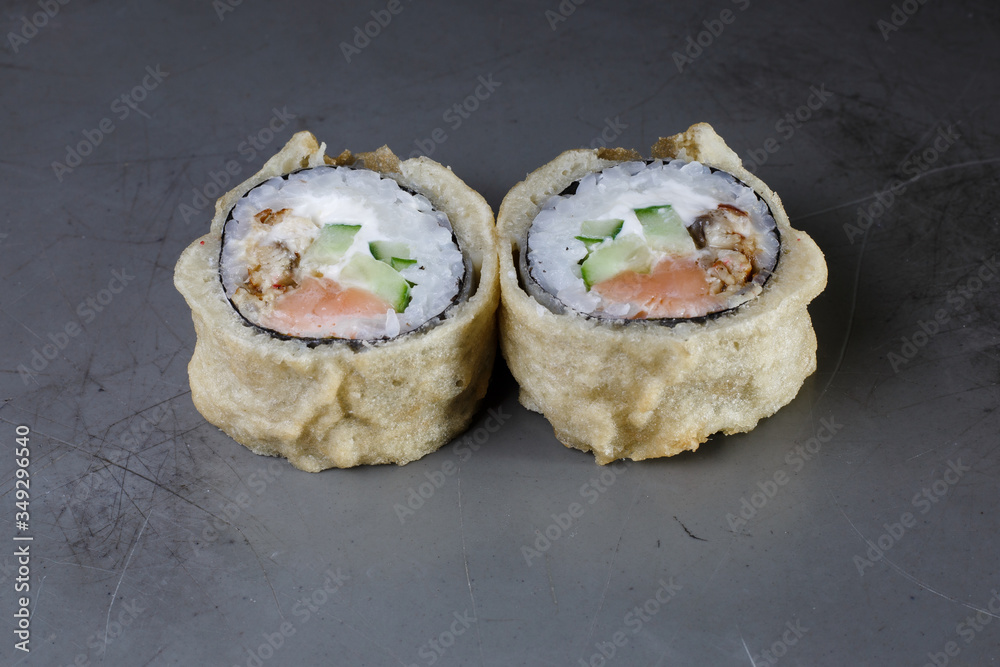 sushi with salmon sushi with salmon