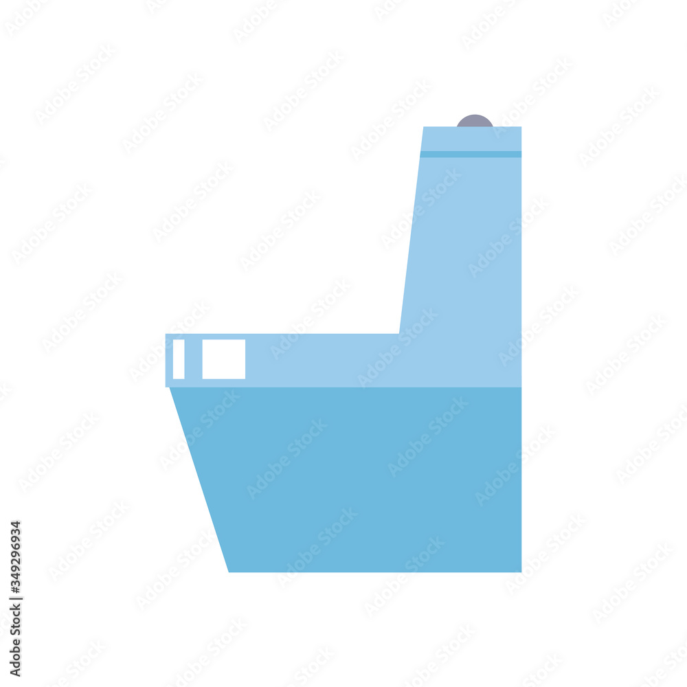 Isolated toilet flat style icon vector design Isolated toilet flat style icon vector design