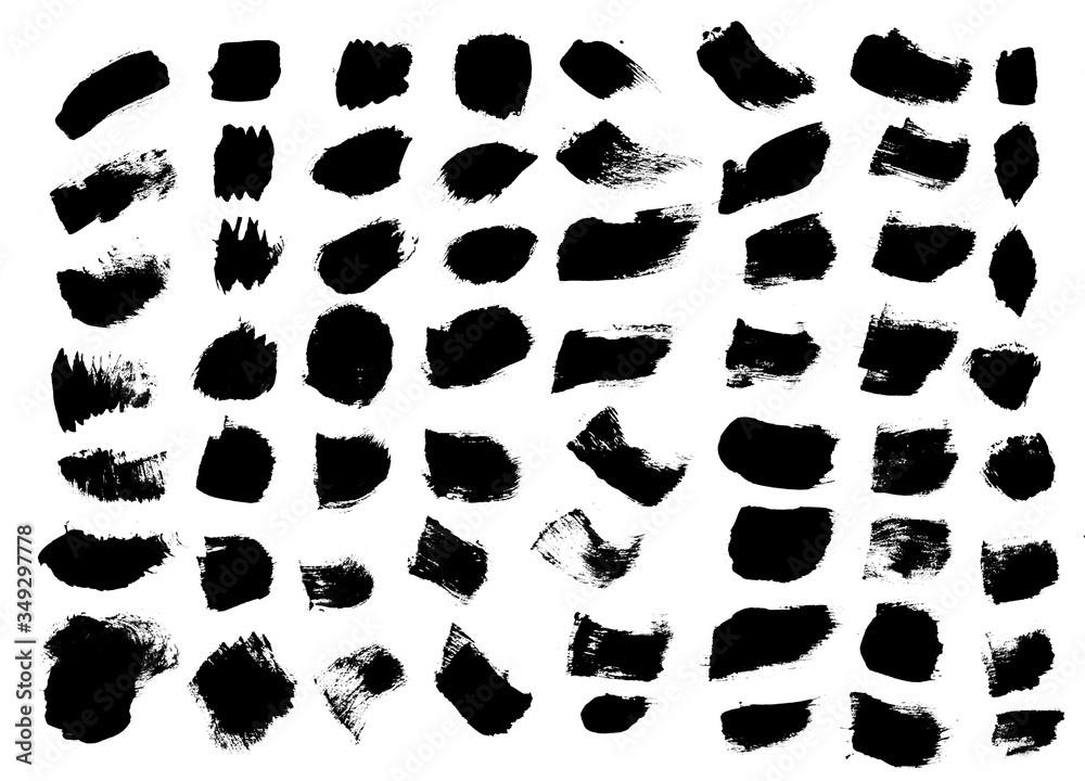Brush strokes with watercolor paint Brush strokes with watercolor paint
