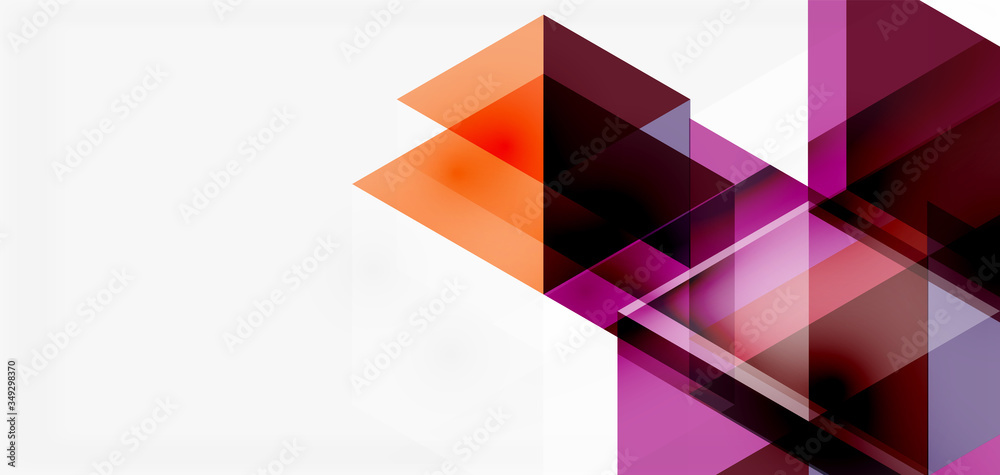 Geometric abstract background, mosaic triangle and hexagon shapes. Trendy abstract layout template for business or technology presentation, internet poster or web brochure cover, wallpaper Geometric abstract background, mosaic triangle and hexagon shapes. Trendy abstract layout template for business or technology presentation, internet poster or web brochure cover, wallpaper