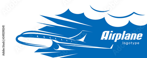 Airplane fly illustration