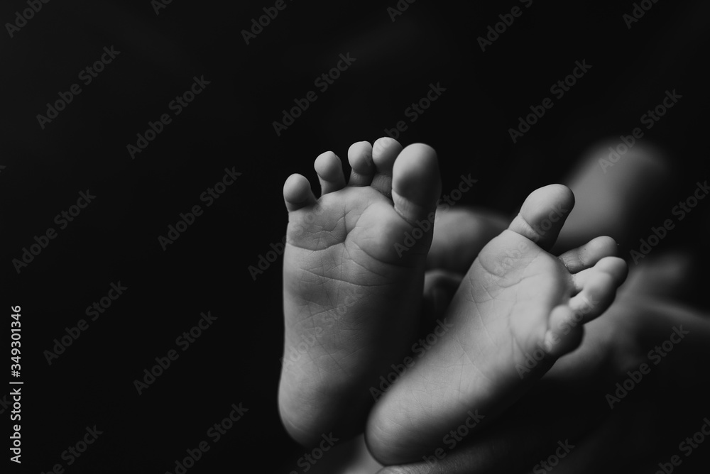 Baby feed with mother hands Baby feed with mother hands