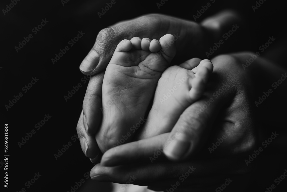 Baby feed with mother hands Baby feed with mother hands