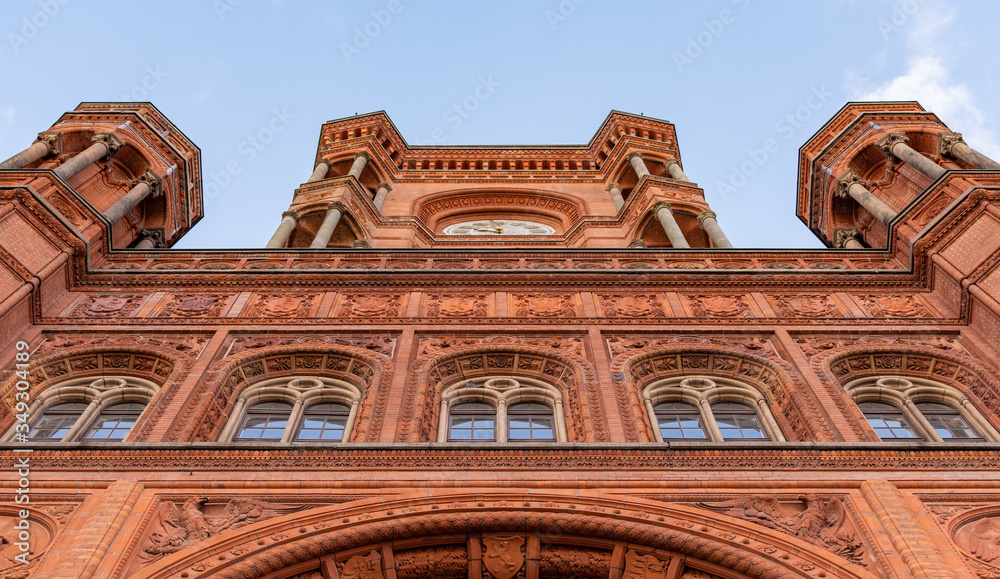 Fototapeta premium Rotes Rathaus, Berlin City Hall in Berlin, Germany