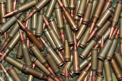 close up of bullets