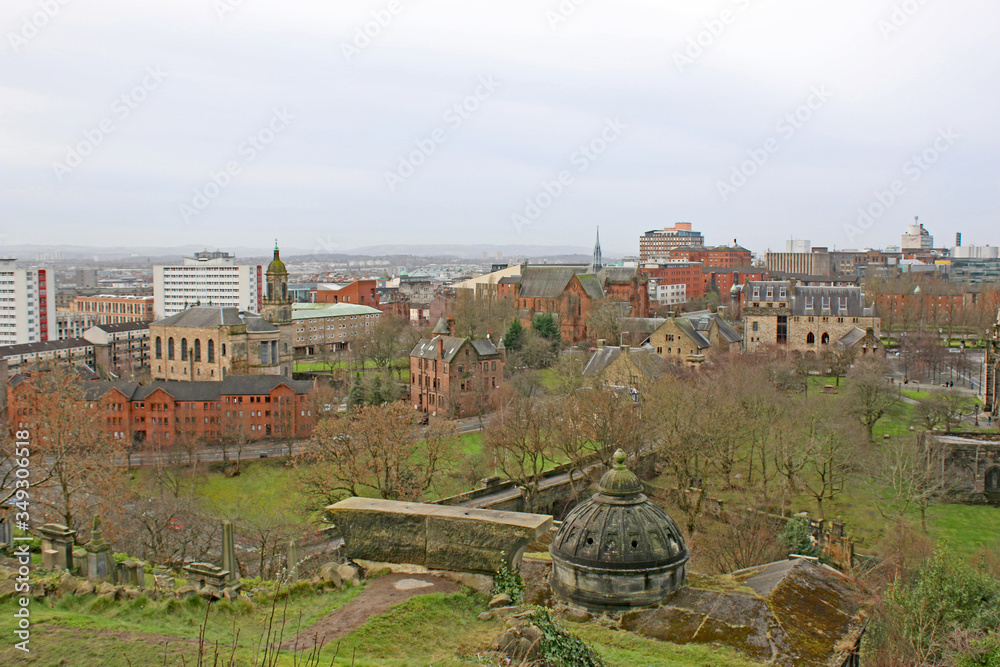 Glasgow City from the necropolis, Scotland