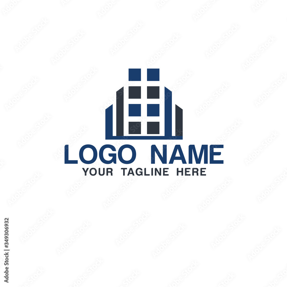 Real estate company vector logo Real estate company vector logo