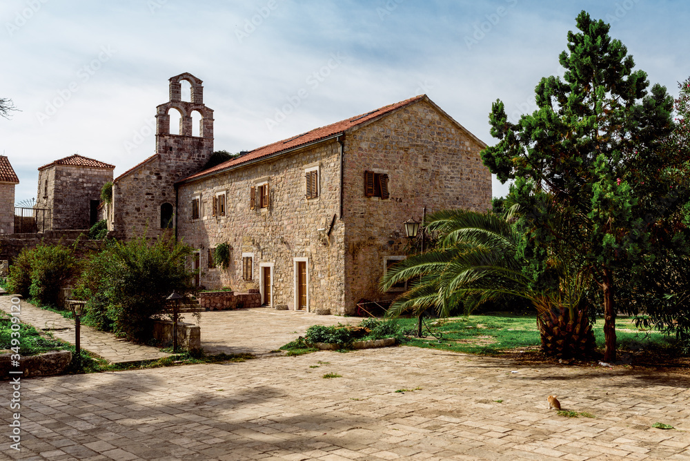 Obraz premium Street Old town Budva Montenegro travel journey trip recreation summer spring