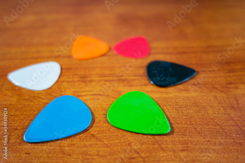 Foto pick for guitar and  bass
