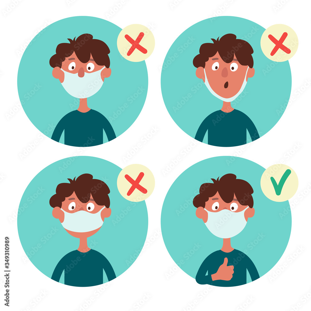 Set of infographic elements. What to do and what not do not when you