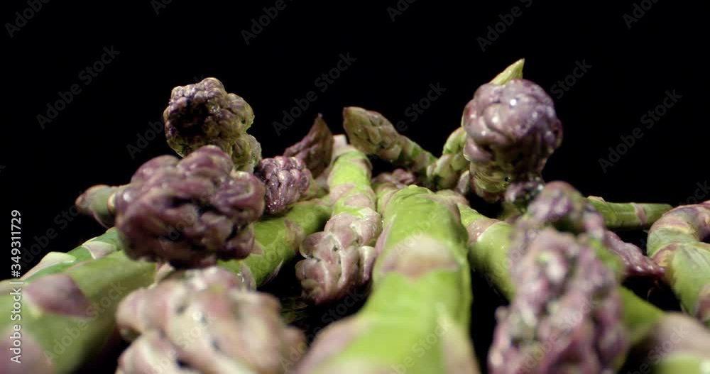 Fresh Asparagus green long vegetable super macro close up Fresh Asparagus green long vegetable super macro close up