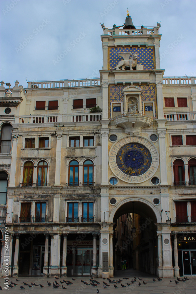 facade of a building on the Piazza San Marco in Venice