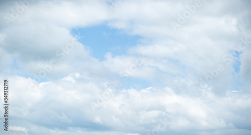 Background summer sky. Blue background. blue sky background with tiny clouds