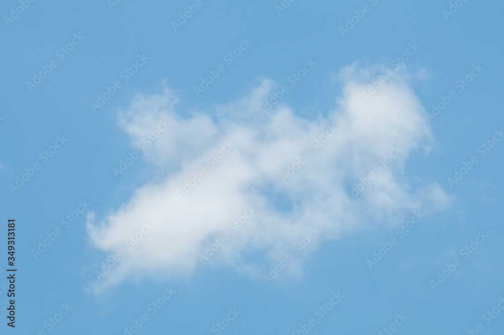 Fototapeta premium Background summer sky. Blue background. blue sky background with tiny clouds