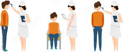 Various fever measurement methods to screen people at risk of contracting the virus. In the initial examination of the hospital