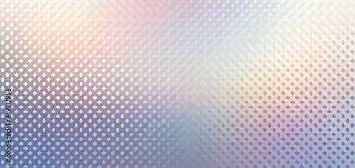 Holographic grid abstract pattern. Iridescent interactive geometric background.