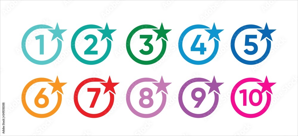 Numbering with stars V2