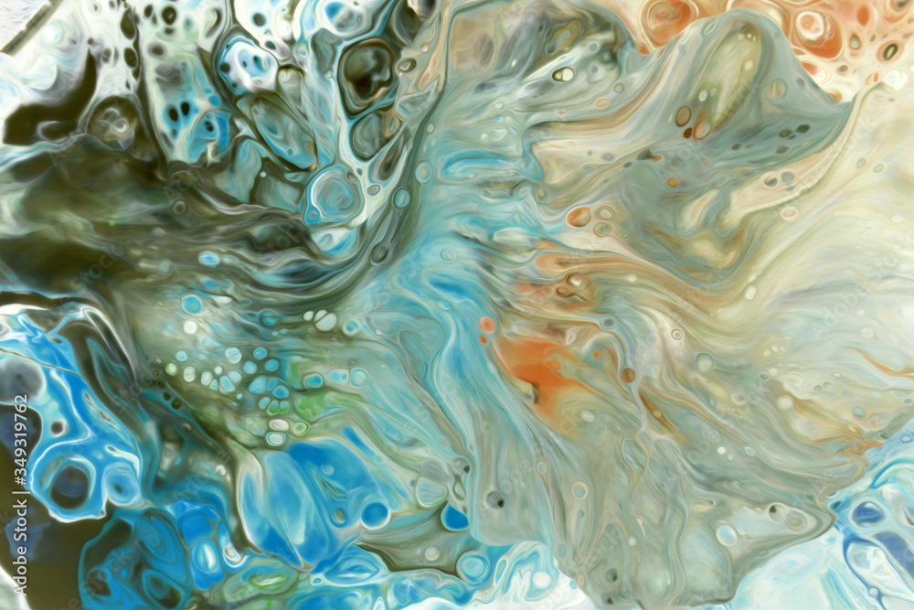Abstract background of mixed colors. Flowing paint on the surface. Colorful wallpaper for design
Abstract background of mixed colors. Flowing paint on the surface. Colorful wallpaper for design