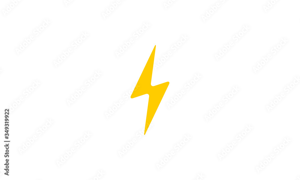 Lightning Bolt vector icon. Electric bolt flash icon. Power energy symbol. Thunder icon Lightning Bolt vector icon. Electric bolt flash icon. Power energy symbol. Thunder icon