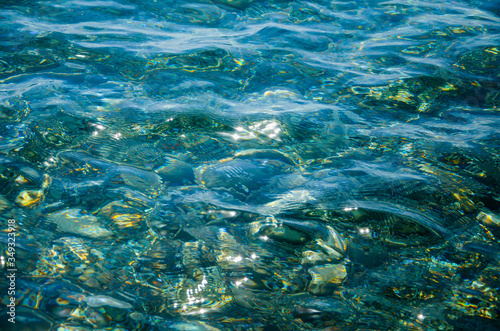 Sea abstract background colorful surface of water