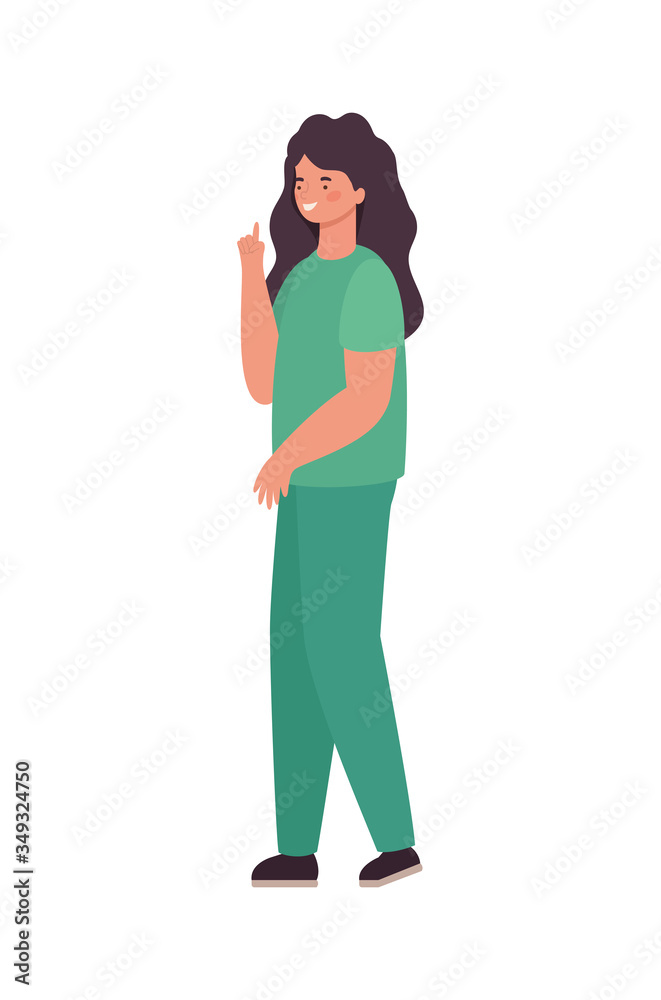 Woman doctor with uniform vector design Woman doctor with uniform vector design