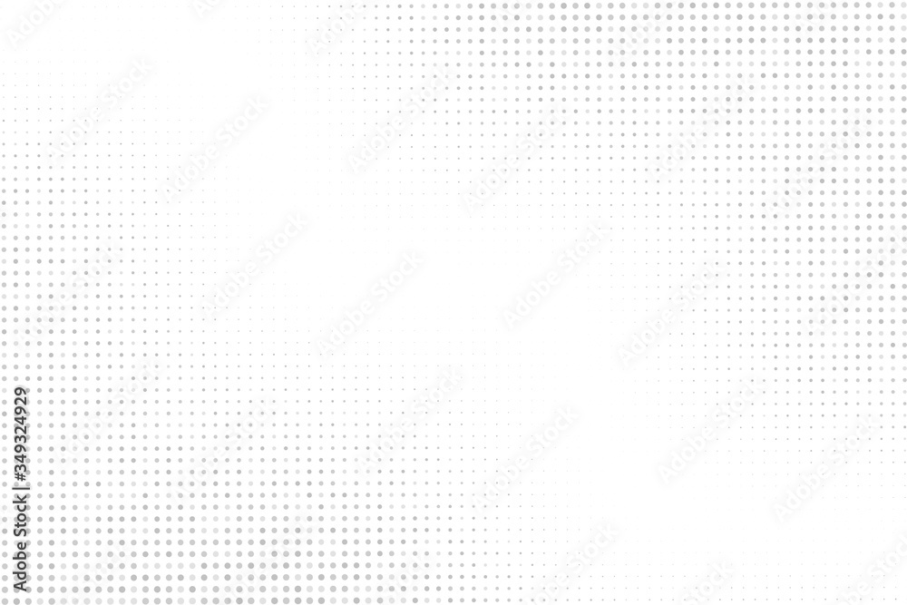 Halftone dots on white background. Gray dots halftone texture. Pop art pattern template. Halftone dots on white background. Gray dots halftone texture. Pop art pattern template.