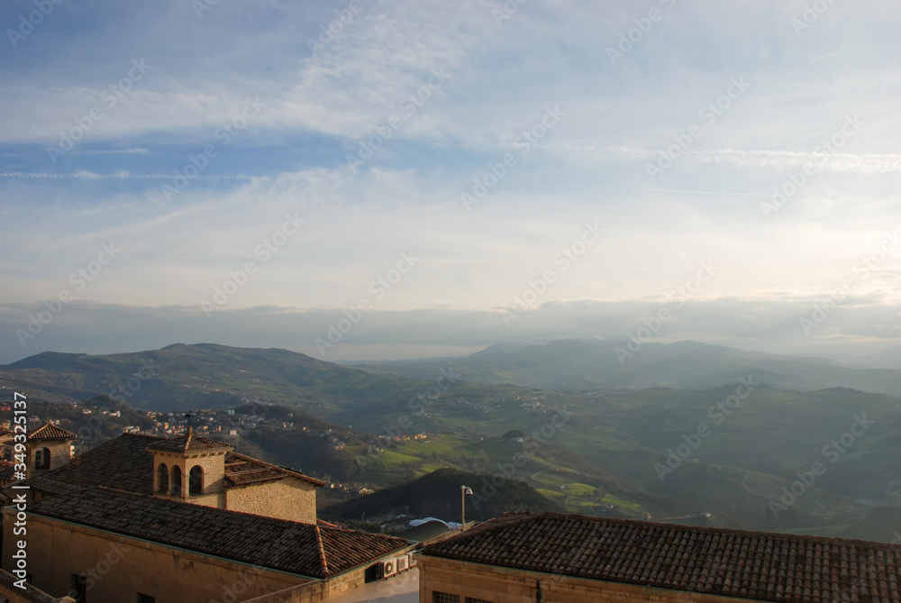 View from Monte Titano in San Marino