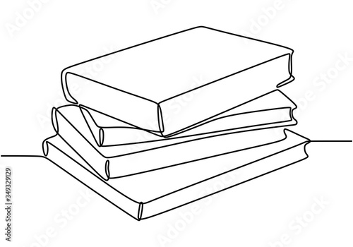 One line drawing of stack o...
