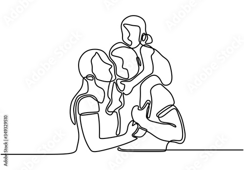 Continuous one line drawing...