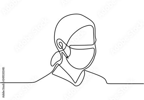 Woman wearing medical masks...