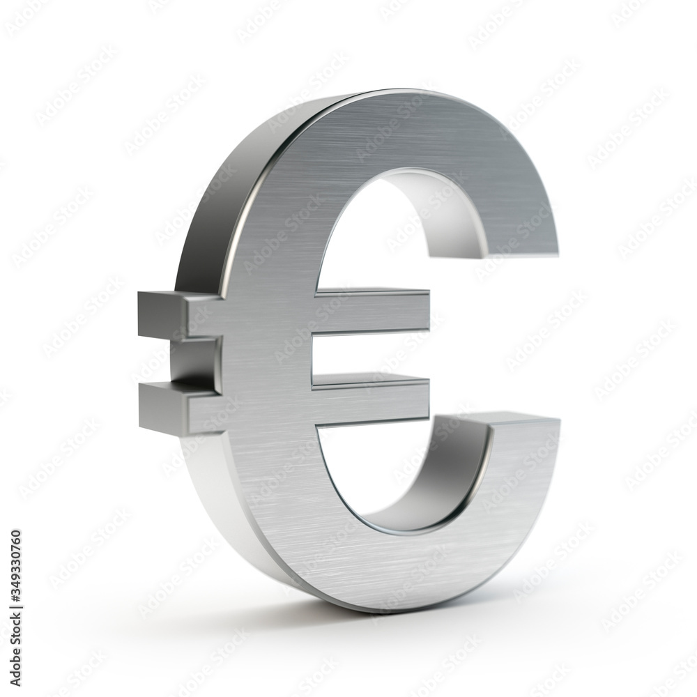 3d euro symbol isolated on white 3d euro symbol isolated on white